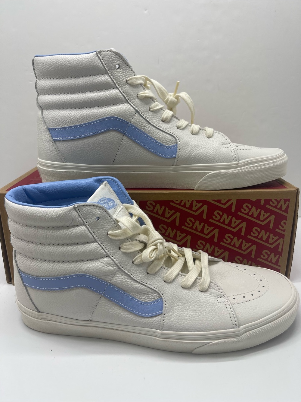 Vans Men’s 12 Sk8-Hi 
Vintage Leather Blanc De
VN000BW7BDU Sneakers